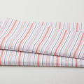 French Romance - Simone Stripe Pink/Grey 2 Yard Cut