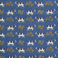 Heartland - Grazing Cows Dark Blue 2 Yard Cut