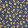 Heartland - Field Sunflowers Dark Blue 2 Yard Cut