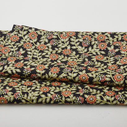 Samsara - Samsara Floral Trail Black 2 Yard Cut