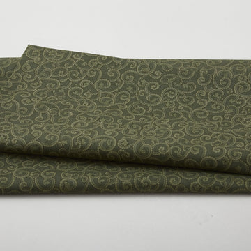 Samsara - Samsara Scroll Green 2 Yard Cut