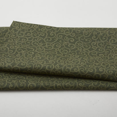 Samsara - Samsara Scroll Green 2 Yard Cut