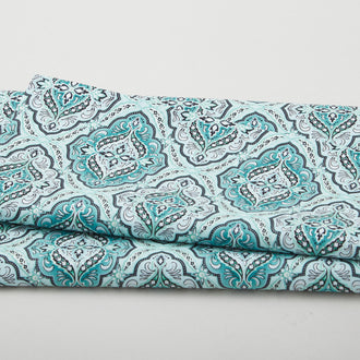 Winterberry Floral - Winterberry Medallion Sage 2 Yard Cut