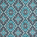 Winterberry Floral - Winterberry Medallion Dark Green 2 Yard Cut