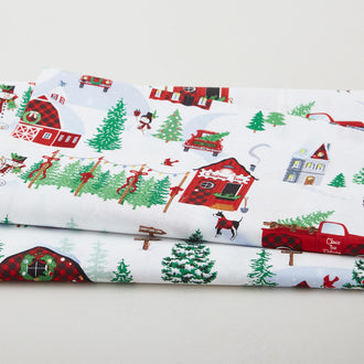 Country Christmas - Country Living White 2 Yard Cut