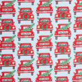 Country Christmas - Jolly Red Trucks Sky Blue 2 Yard Cut