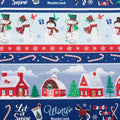 Country Christmas - Country Christmas Stripe Multi 2 Yard Cut