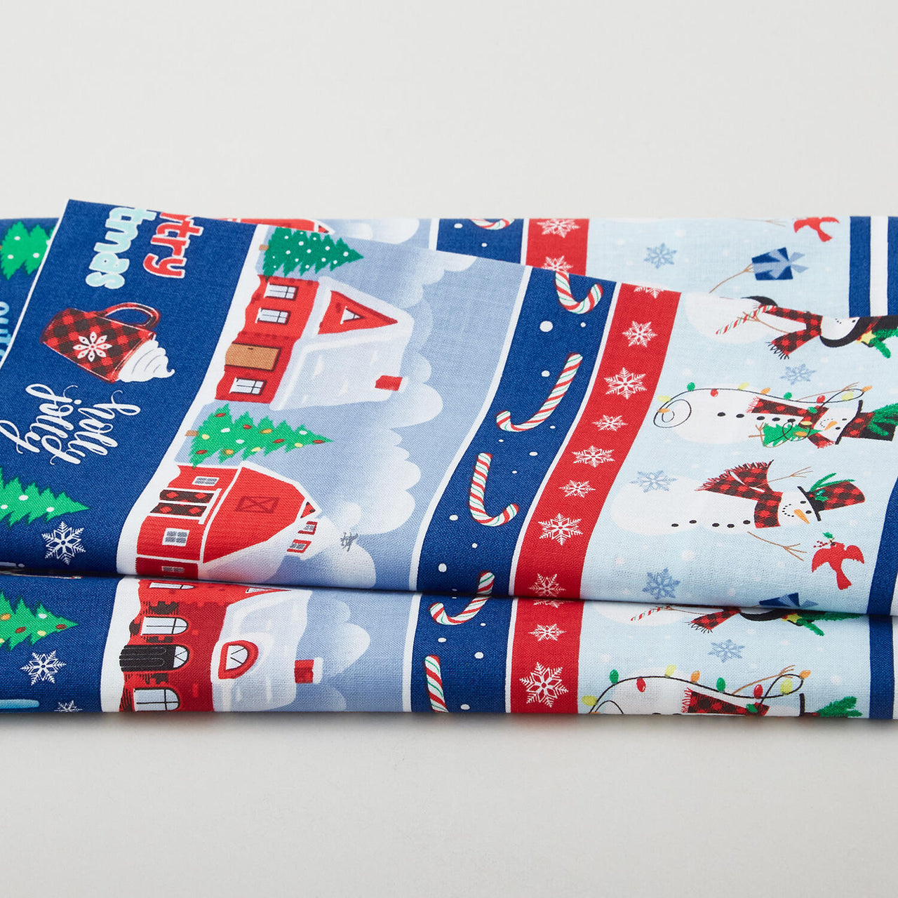Country Christmas - Country Christmas Stripe Multi 2 Yard Cut