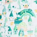 Luck of the Gnomes - Lucky Gnome Scenic White/Green 2 Yard Cut