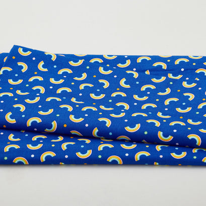 Noah's Journey - Little Rainbows Royal Blue 2 Yard Cut