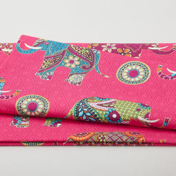 Return To Hope - Elephant Wonder Fuchsia 2 Yard Cut