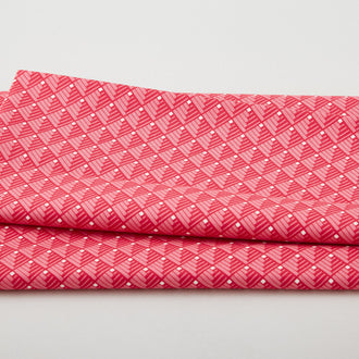 Serenity - Modern Log Cabin Coral 2 Yard Cut