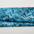 Shibori - Wave Teal 2 Yard Cut