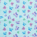 Sunshine Cats - Butterfly Song Light Turquoise 2 Yard Cut