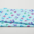 Sunshine Cats - Butterfly Song Light Turquoise 2 Yard Cut