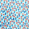 Sunshine Cats - Flowerful Cats Medium Turquoise 2 Yard Cut