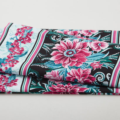 Winterberry Floral - Winterberry Stripe Multi 2 Yard Cut