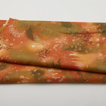 Fossil Fern - Green/Gold 2 Yard Cut