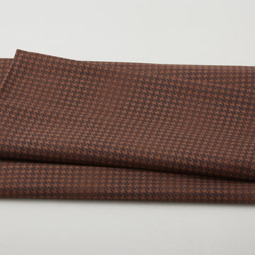 Blushed Houndstooth - Chocolate 2 Yard Cut