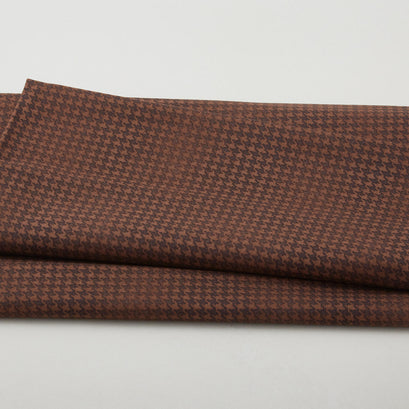 Blushed Houndstooth - Chocolate 2 Yard Cut