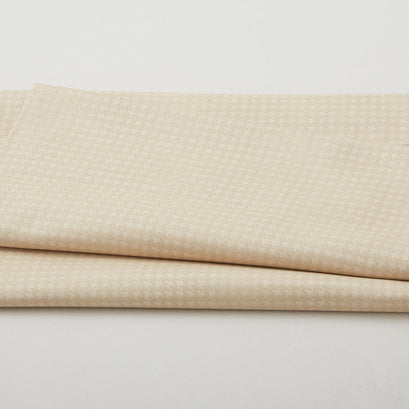 Blushed Houndstooth - Linen 2 Yard Cut