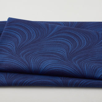 Wave Texture - Navy 3 Yard Cut