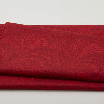 Wave Texture - Dark Red 3 Yard Cut