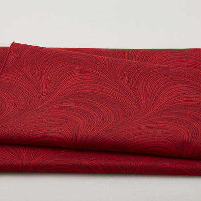 Wave Texture - Dark Red 3 Yard Cut
