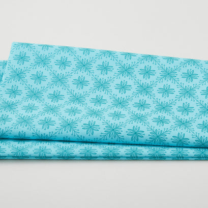 Alpine Valley - Poinsettia Aqua 2 Yard Cut