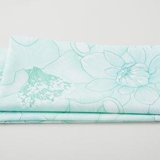 Begins with Mum - Poppies Mint 2 Yard Cut