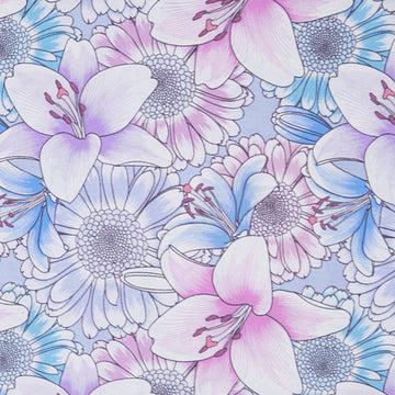 Begins with Mum - Lilies Violet 2 Yard Cut