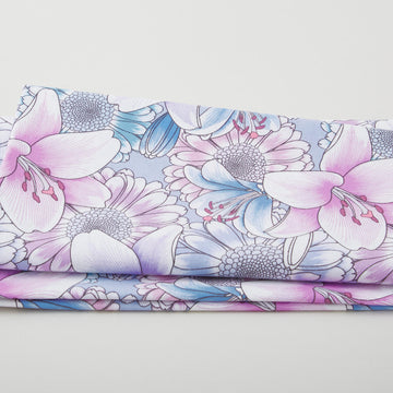 Begins with Mum - Lilies Violet 2 Yard Cut