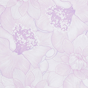 Begins with Mum - Poppies Violet 2 Yard Cut