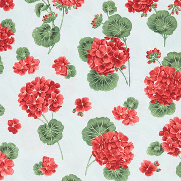 Betty's Geraniums - Betty's Geraniums Leaf 2 Yard Cut