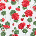 Betty's Geraniums - Betty's Geraniums White 2 Yard Cut