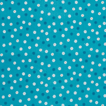 Blossom Hollow - Daisies Teal 2 Yard Cut