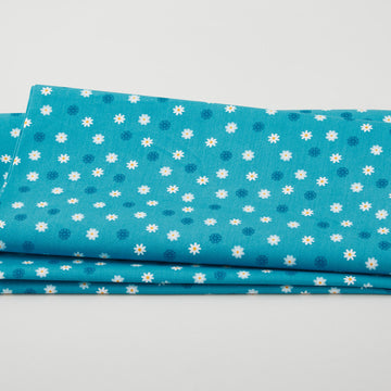 Blossom Hollow - Daisies Teal 2 Yard Cut