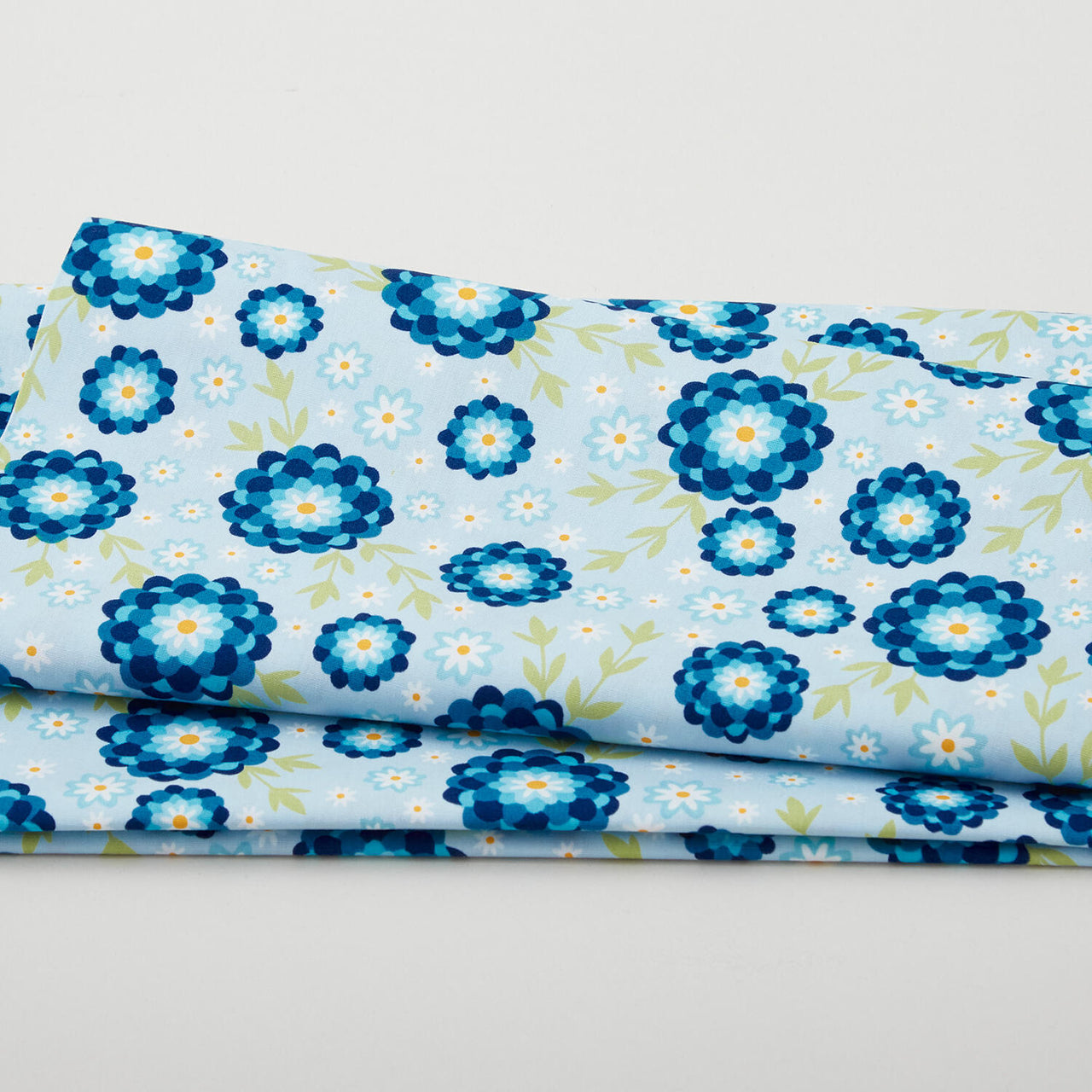 Blossom Hollow - Flowerbed Aqua 2 Yard Cut