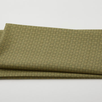 Camellia - Basket Weave Tonal Dark Green 2 Yard Cut