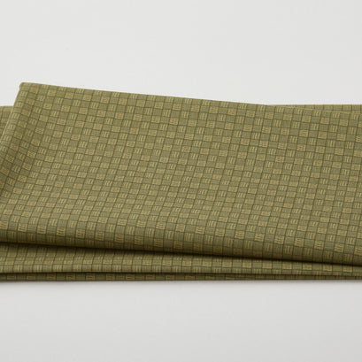 Camellia - Basket Weave Tonal Dark Green 2 Yard Cut