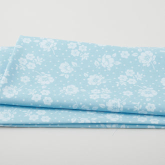 Camellia - Floral Dot Toss Water 2 Yard Cut
