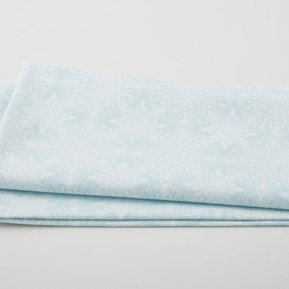 Camellia - Medallion Burst Light Blue 2 Yard Cut