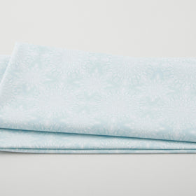 Camellia - Medallion Burst Light Blue 2 Yard Cut