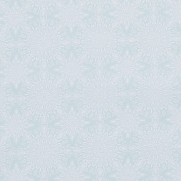 Camellia - Medallion Burst Light Blue 2 Yard Cut