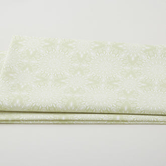 Camellia - Medallion Burst Light Green 2 Yard Cut