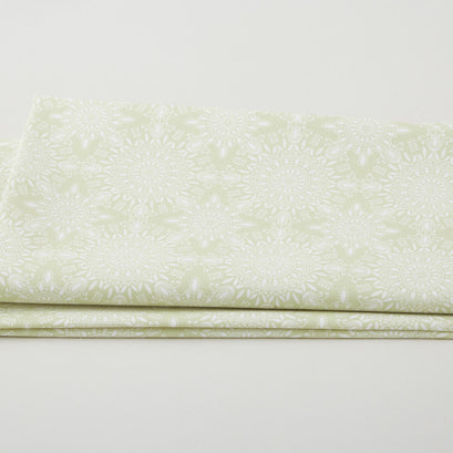 Camellia - Medallion Burst Light Green 2 Yard Cut