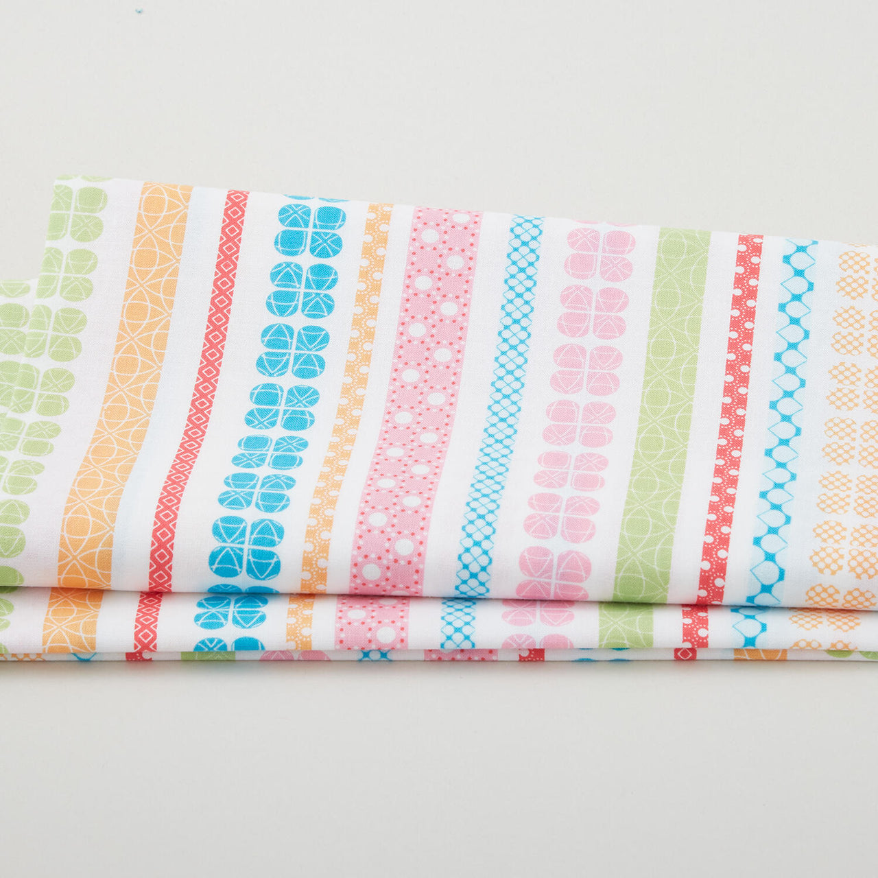 Daisy Up - Daisy Up Stripe Pink/Multi 2 Yard Cut