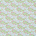 Garden Angels - Vining Roses Turquoise 2 Yard Cut