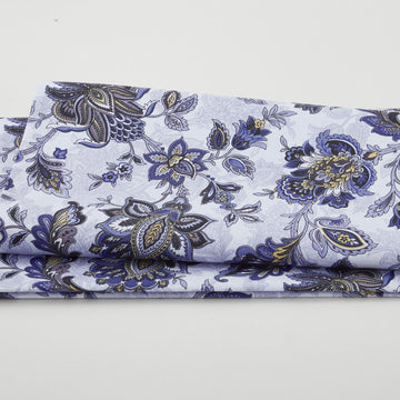 The Drawing Room - Comfy Chair Blue 2 Yard Cut
