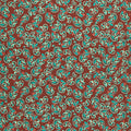 The Night Before Christmas - Berry Scroll Dark Red 2 Yard Cut